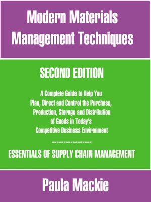 cover image of Modern Materials Management Techniques